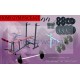 100 KG HOME GYM PACKAGE WEIGHT PLATES + MULTI 6 in 1 BENCH + RODS + GLOVES + GRIPPER